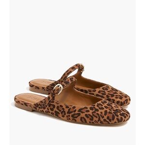 Crew- Leopard suede Print Women's Flats